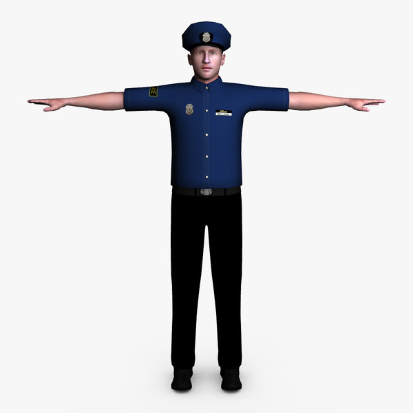 3d police male 01 model - Police Male 01 by ignisfatuus